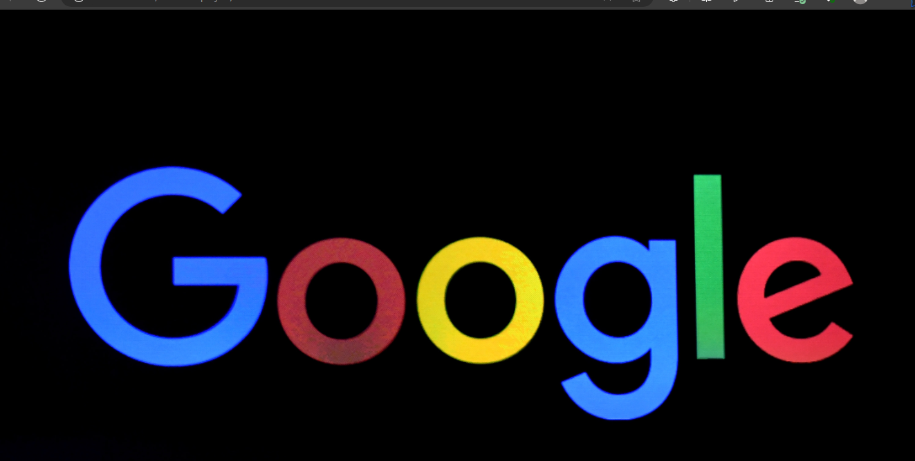 A screenshot of the google image on the browser